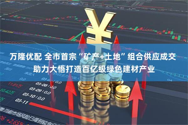 万隆优配 全市首宗“矿产+土地”组合供应成交 助力大悟打造百亿级绿色建材产业